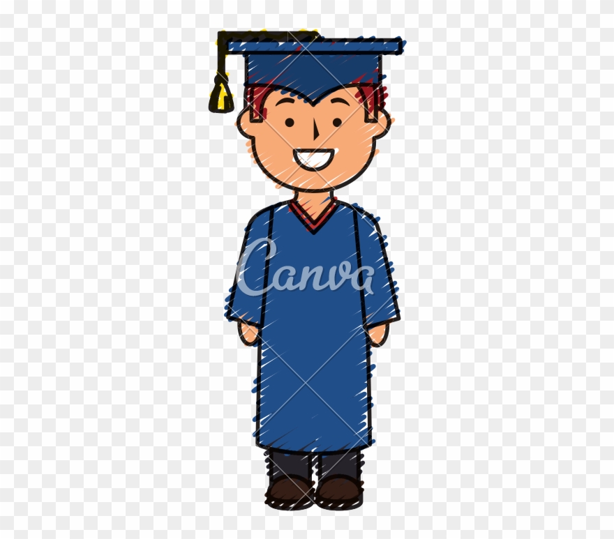 Graduate Drawing Uniform Clipart