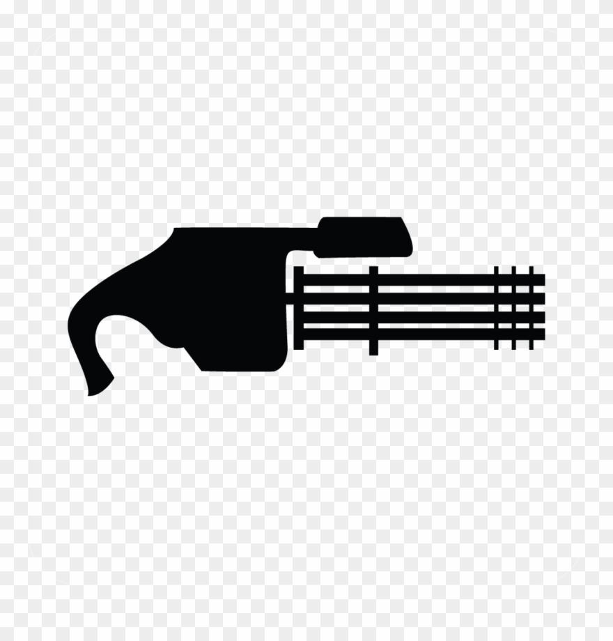 Gatling Gun Decal Clipart