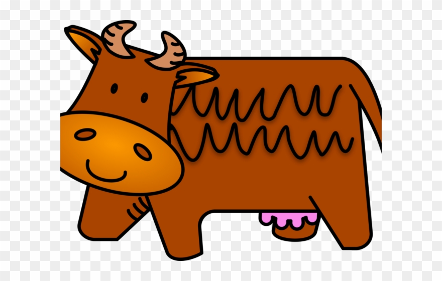 Cattle Clipart Brown Cow - Png Download