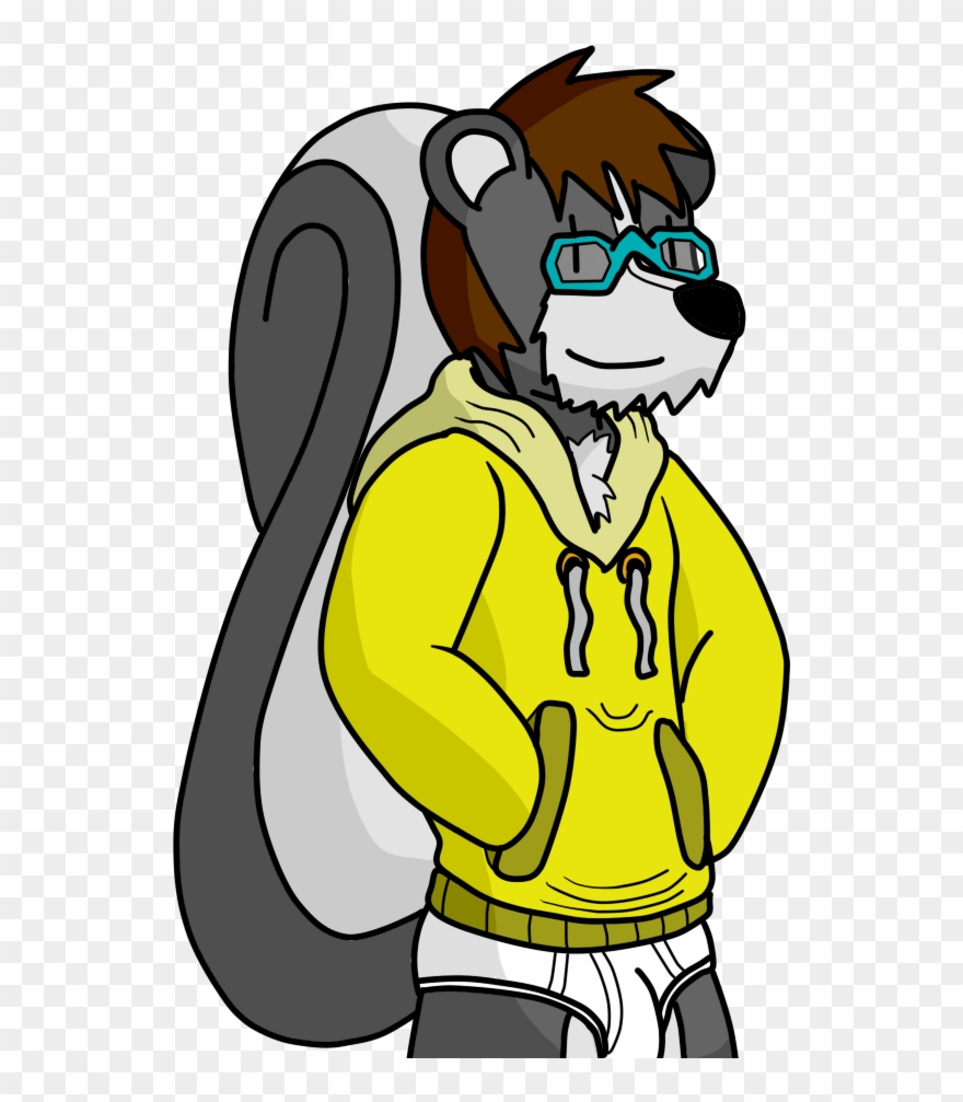 Skunk Fursona Doodle Redesigned Clipart