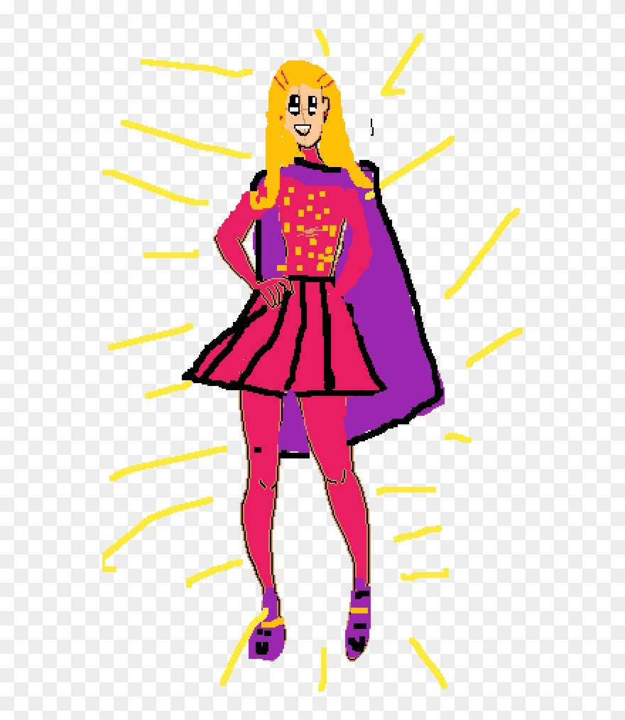 Beautiful Super Girl Clipart