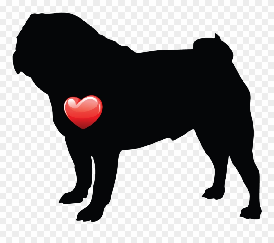 My Heart Pug Nail Art Decals (now 50% More Free) Patch Clipart