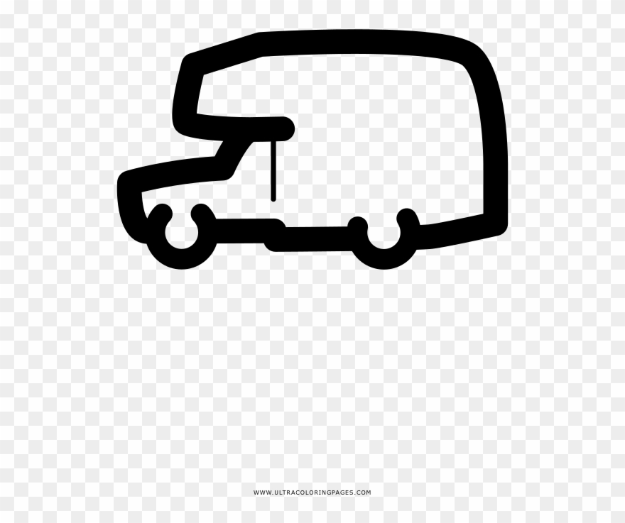 Motorhome Coloring Page Clipart