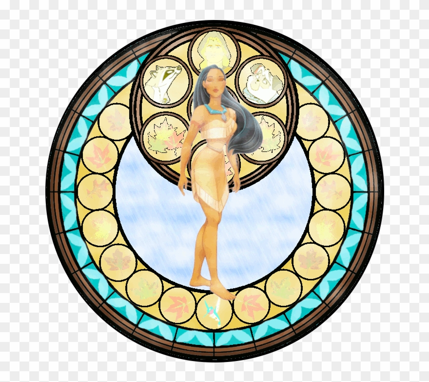 Disney Princess Images Pocahontas Stained Glass Hd Clipart