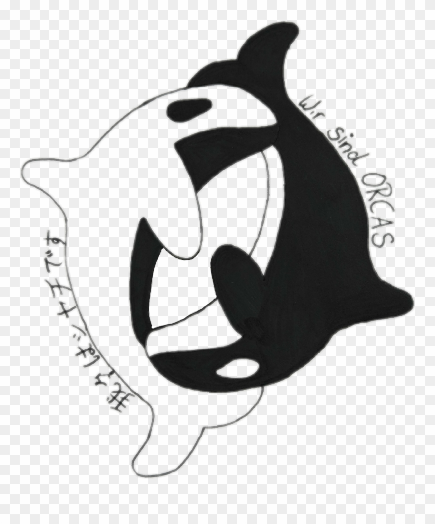 Orca Yinandyang Tattoo Lunadarko Datadam Clipart