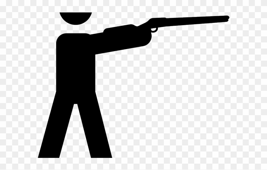 Gun Shot Clipart Hunter Gun - Png Download