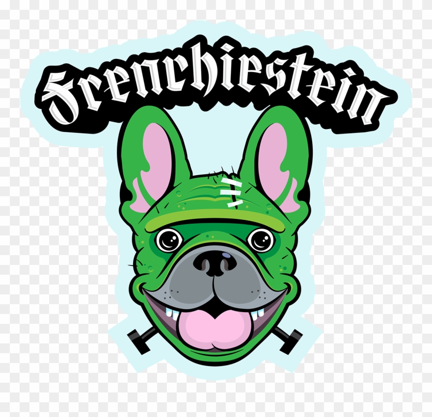 Frenchiestein French Bulldog Monster Graphic Clipart