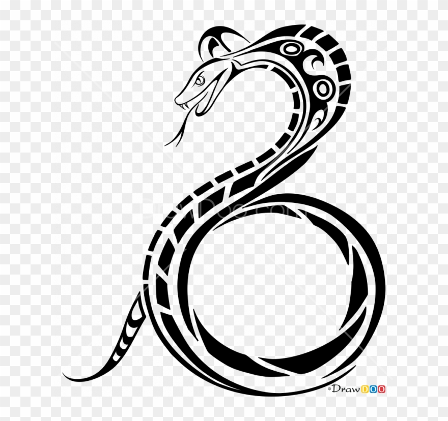 Tribal Snakes Tattoos Clipart