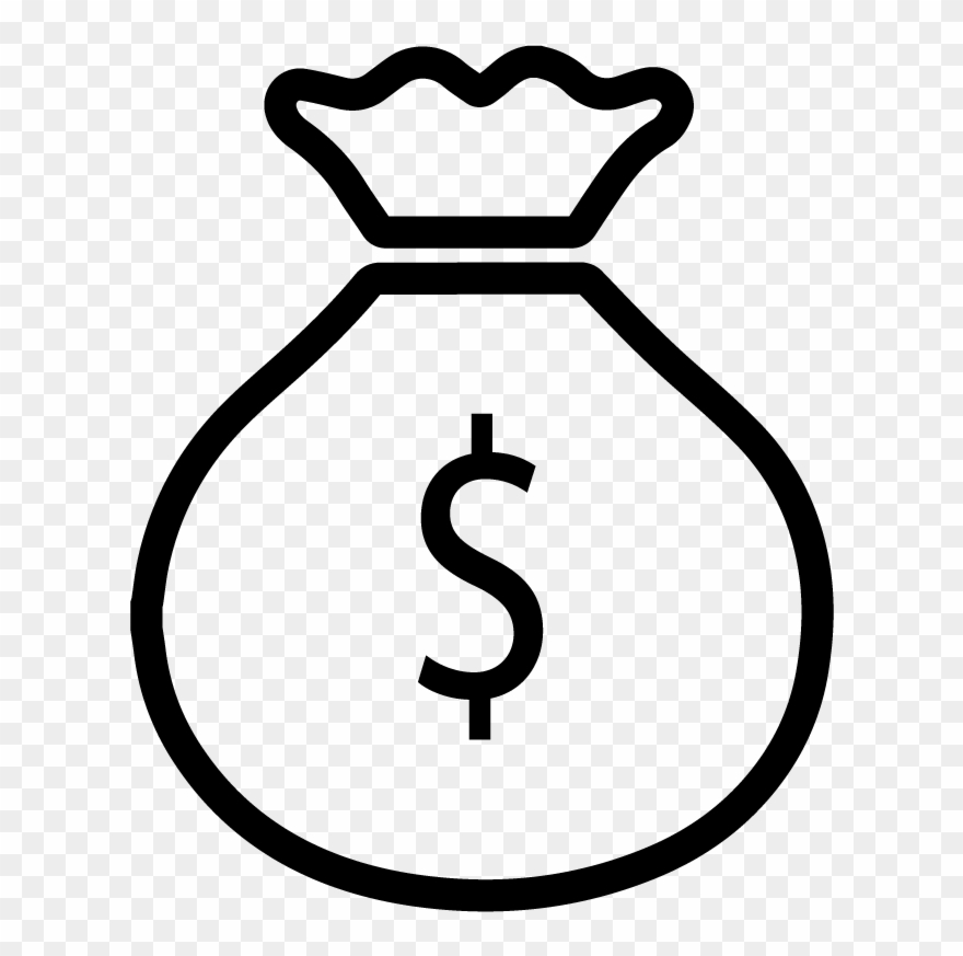 Money Icon Dark Clipart