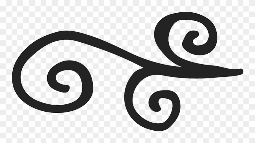 Scrolling Left Rubber Stamp Flower & Leaf Stamps Stamptopia Clipart