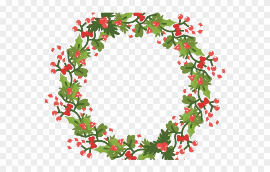 Snowflakes Clipart Wreath - Png Download