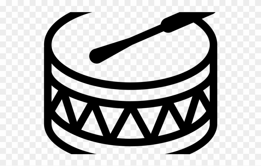 Drum Clipart Pow Wow - Png Download