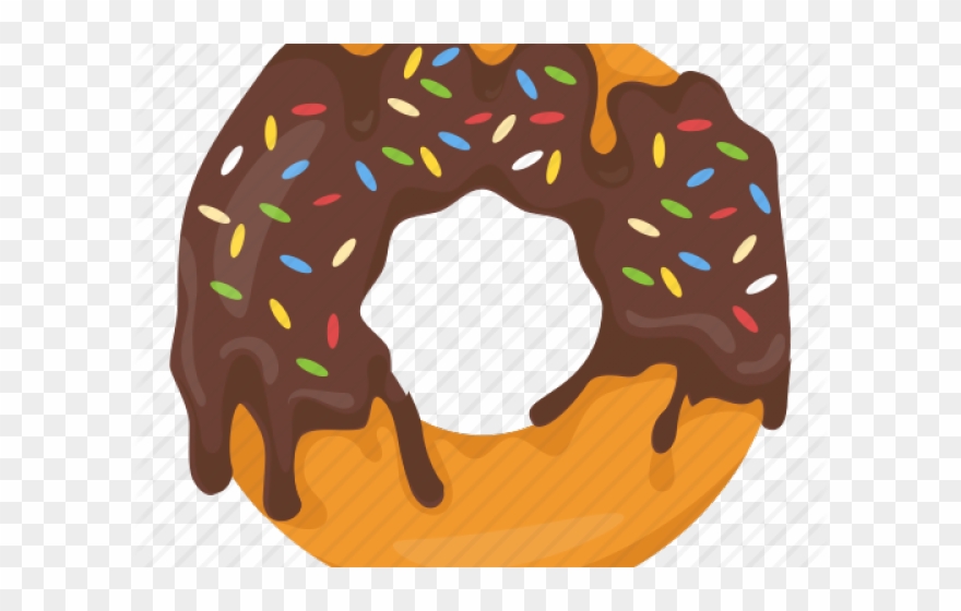 Doughnut Clipart Frosted Donut - Png Download