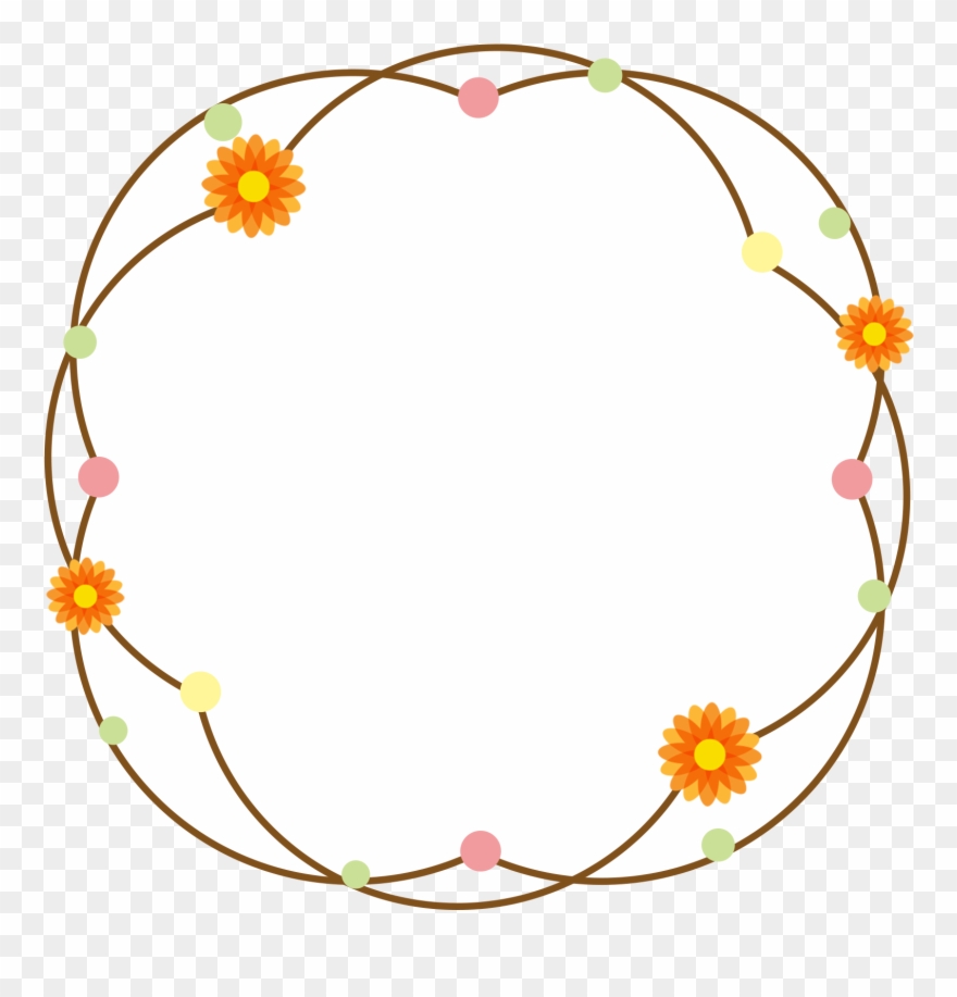 Floral Border Cartoon Cute Fresh Png And Psd Clipart