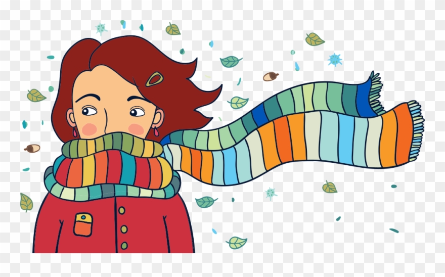 Lady-scarf Clipart