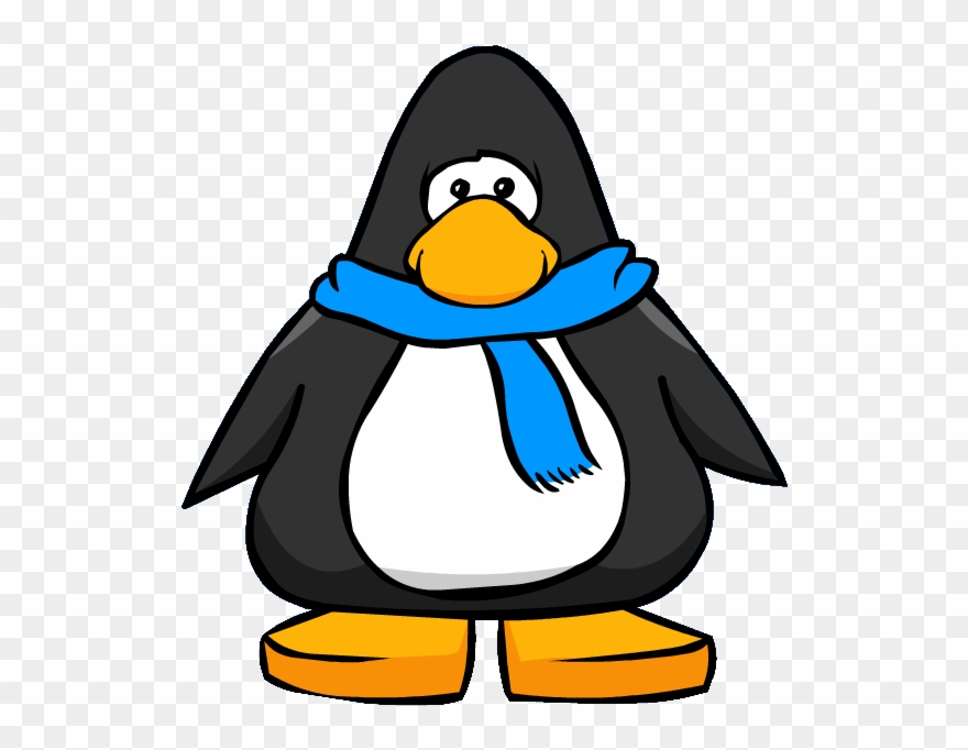 Blue Scarf From A Player Card Clipart