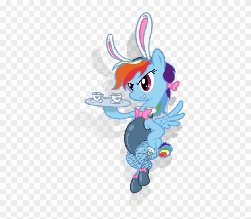Changeunism, Bunny Ears, Clothes, Fishnets, Rainbow Clipart