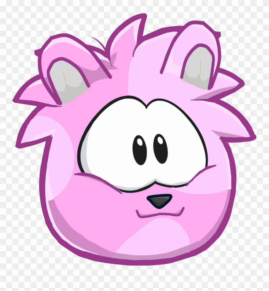 Pink Hamster Puffle Clipart