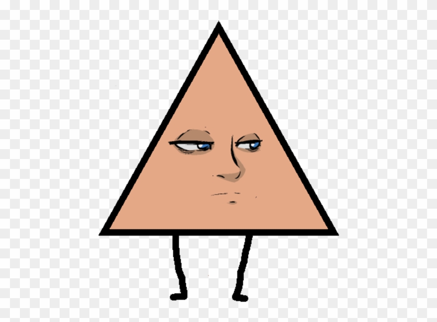 A Triangle With Veronica's Face In It Clipart