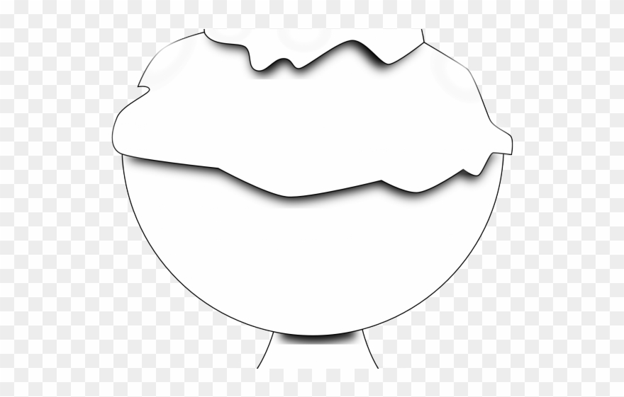 Waffle Cone Clipart Black And White - Png Download