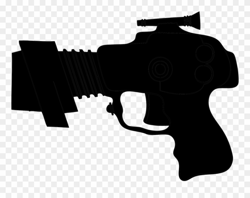 Clipart Of Trigger And Assault Rifle - Png Download