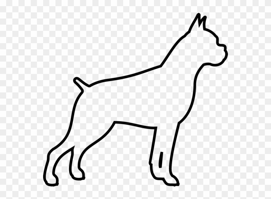 Boxer Rubber Stamp Clipart