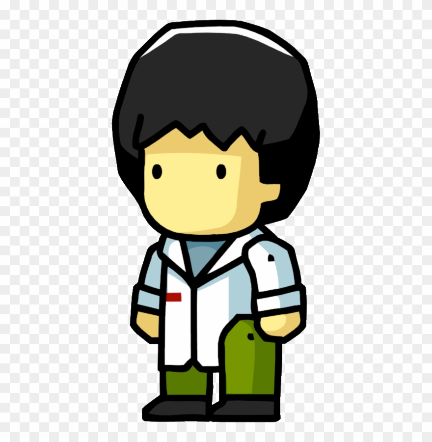 A Male Biologist In Scribblenauts Unlimited Clipart