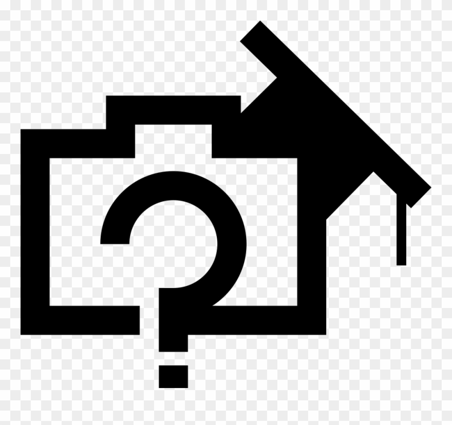 Photo Camera With Question Mark And Academic Hat Comments Clipart