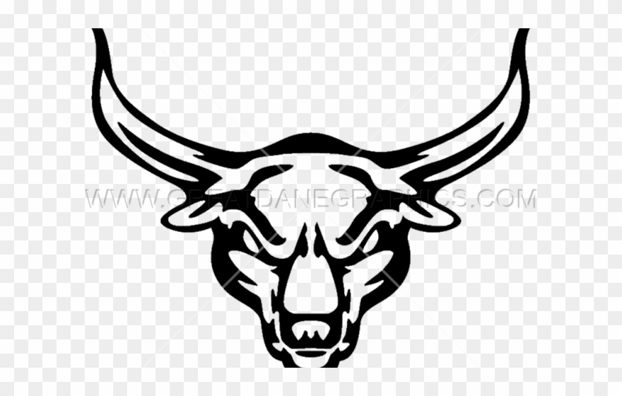 Drawn Bones Bull Head Clipart