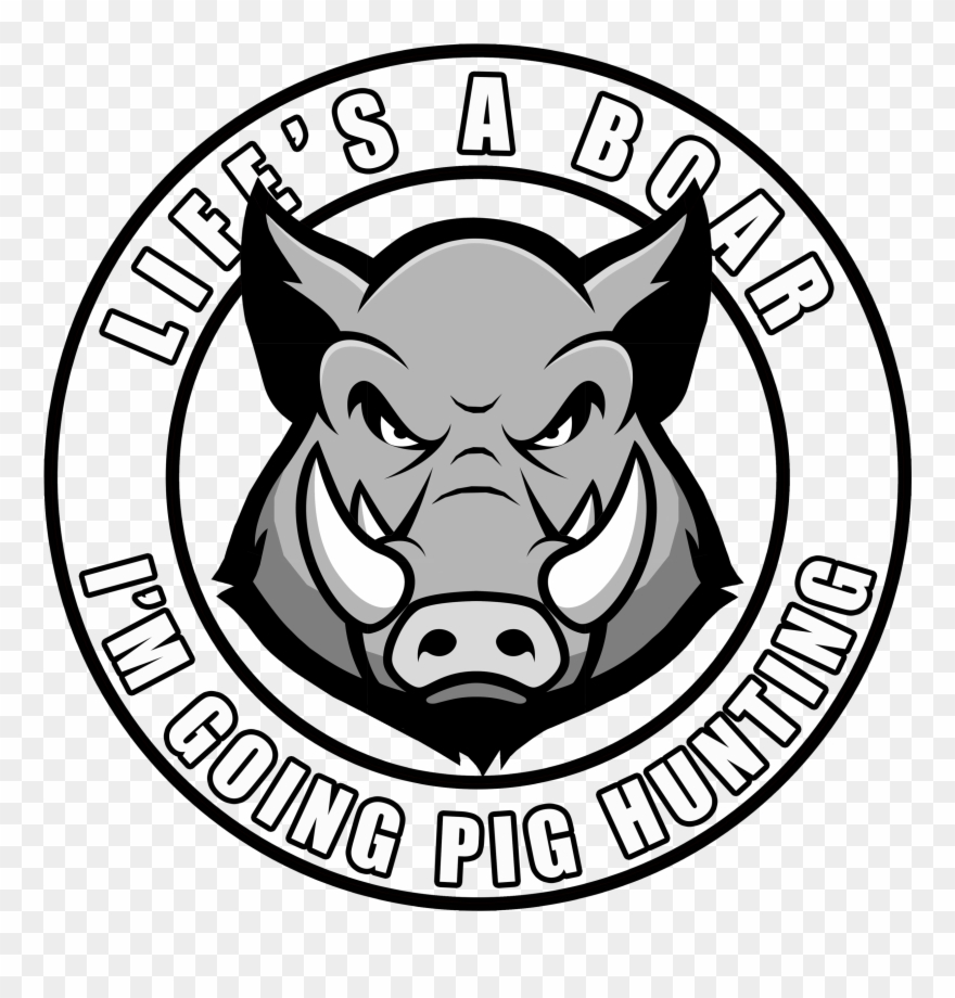 Action Packed Hog Hunting Films Clipart