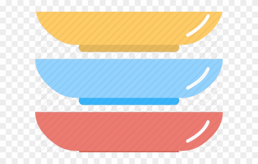 Dinner Plate Clipart Colorful - Png Download