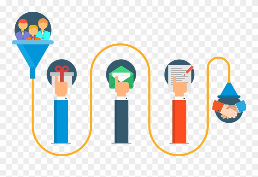 "a Funnel Is A Series Of Online Steps That Automatically Clipart