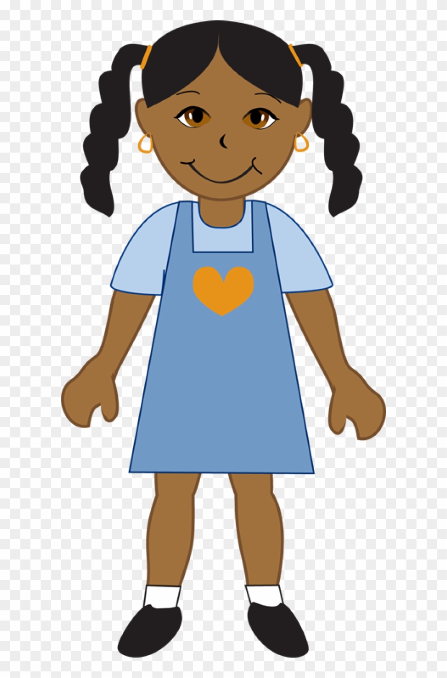 Clipart Of Girls, Girl And African - Png Download