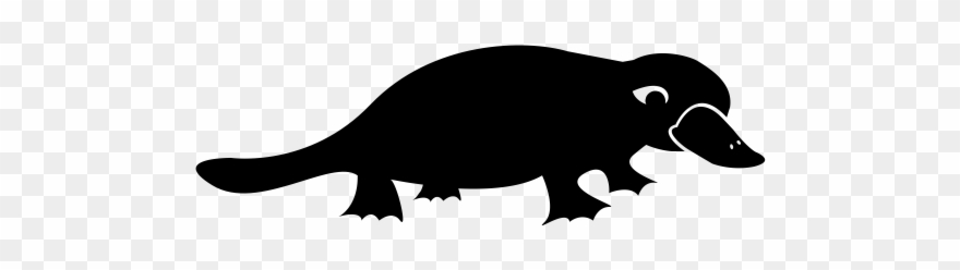 Platypus Rubber Stamp Clipart