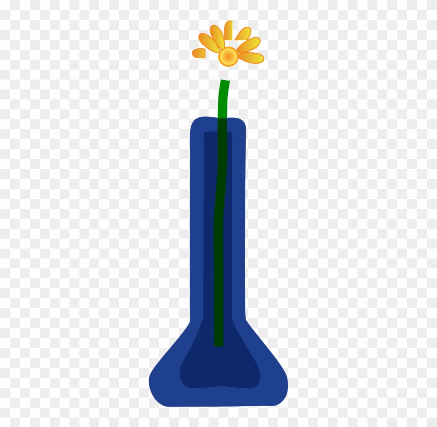 Flower In Vase Clipart, Vector Clip Art Online, Royalty - Png Download