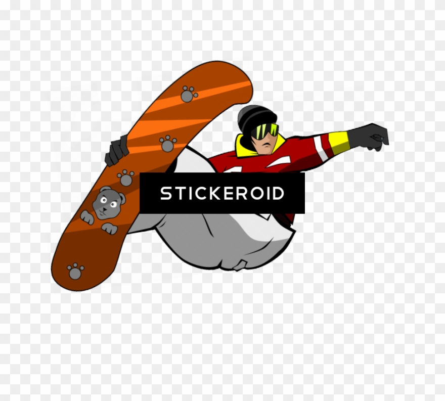 Snowboarding Jumping Sports Clipart