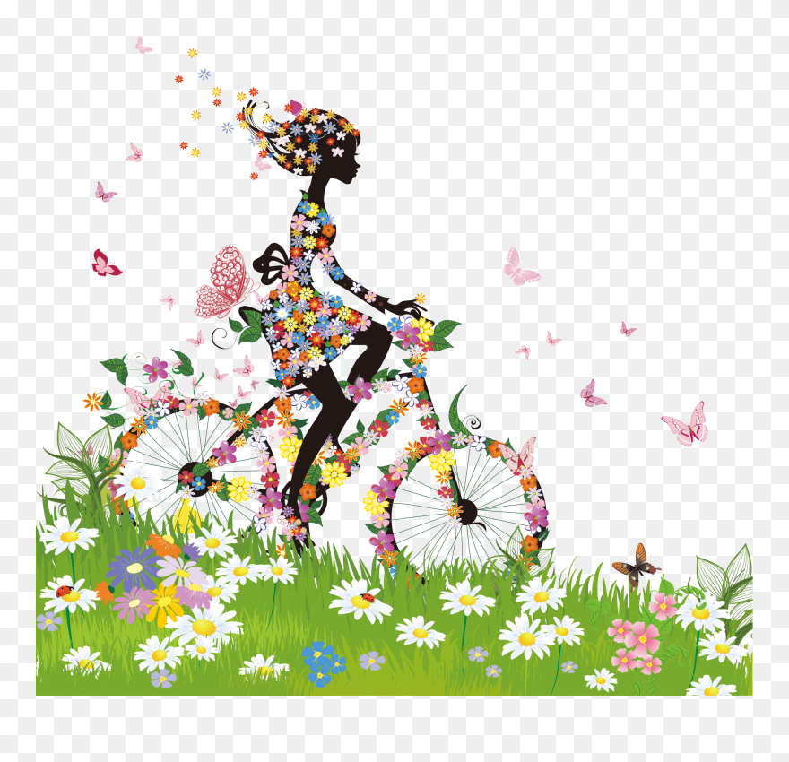 Free Png Download Flower Fairy Girl 5 Shower Curtain Clipart