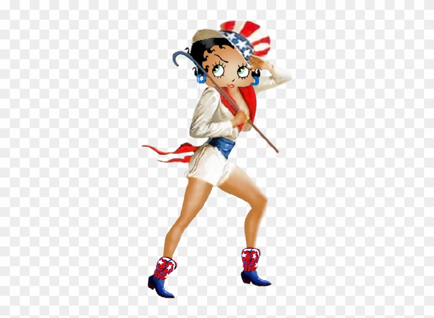 Betty Boop All American Girl Clip Art Images - Png Download