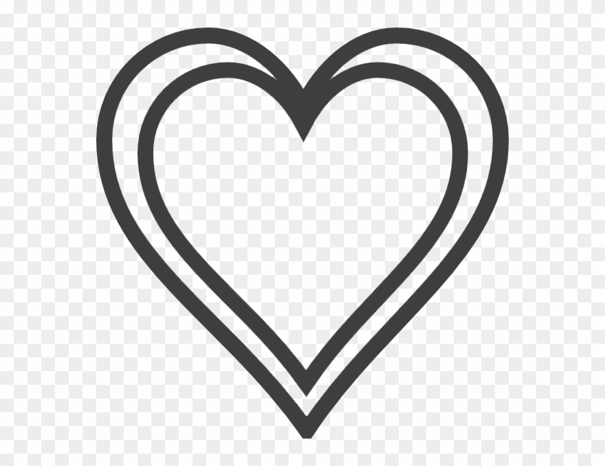 Double Hearts Clip Art - Png Download