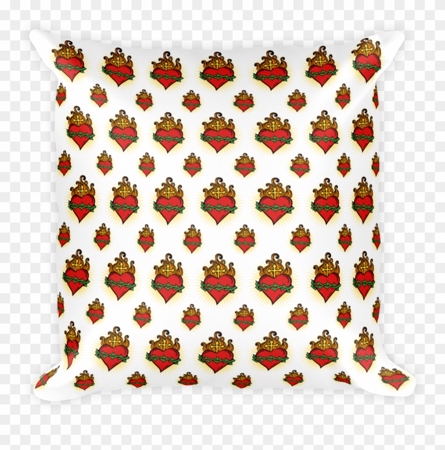 Sacred Heart Square Pillow Clipart