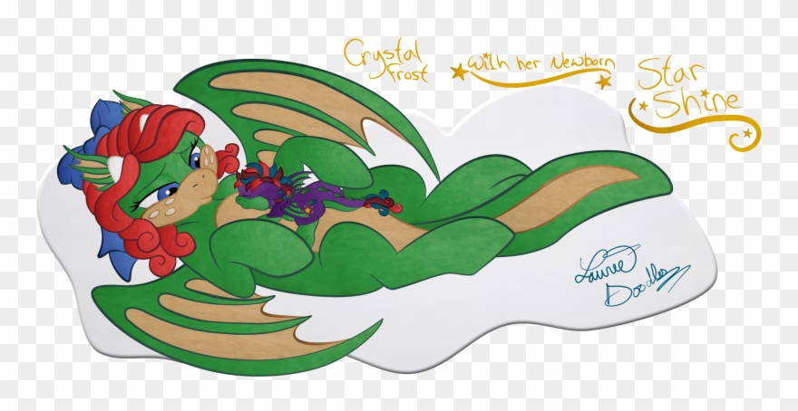 Crystal Frost Hold Her Newborn Baby Star Shine Clipart