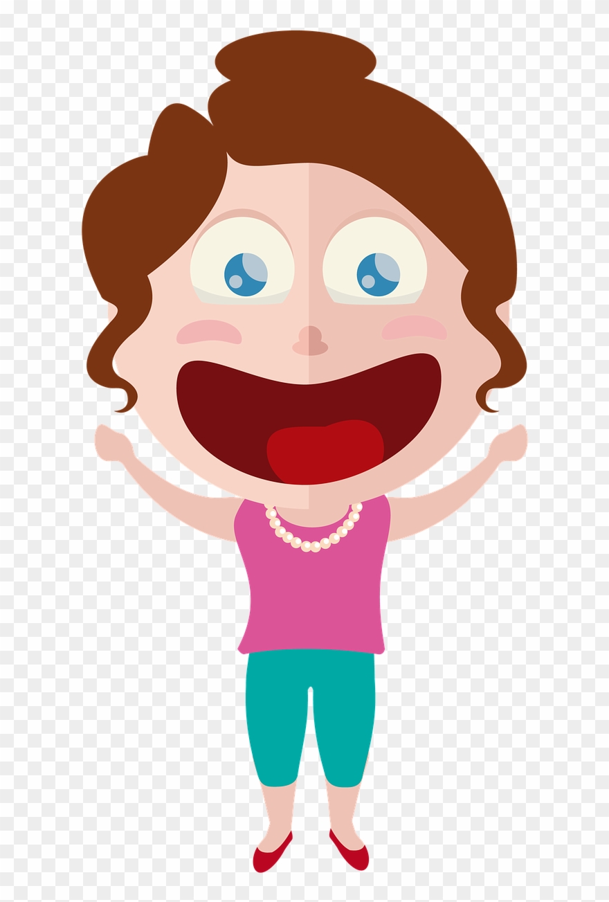 Open Woman, Clipart