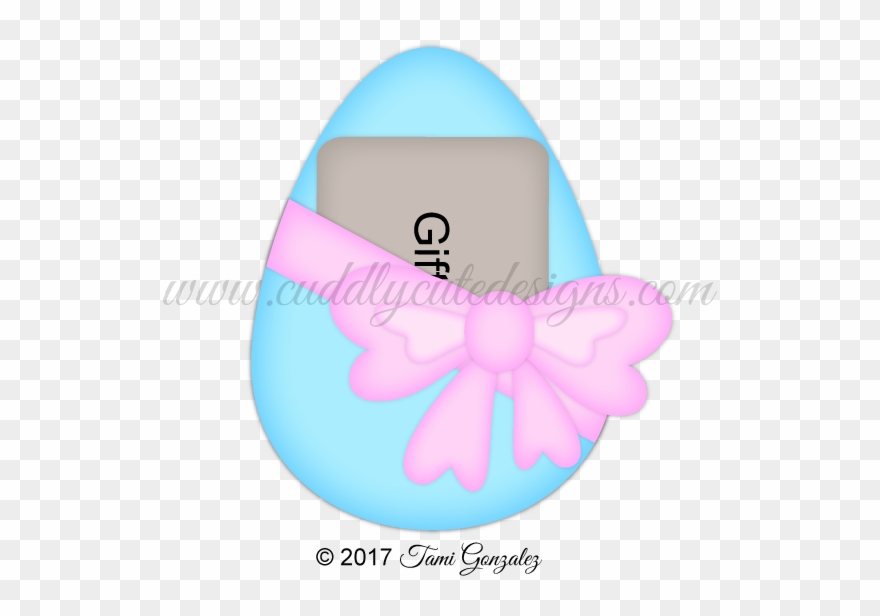 Egg Gift Card Holder Clipart