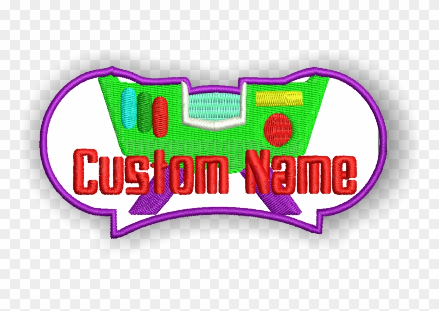 Image Of Buzz Custom Iron-on Patch With Name Clipart
