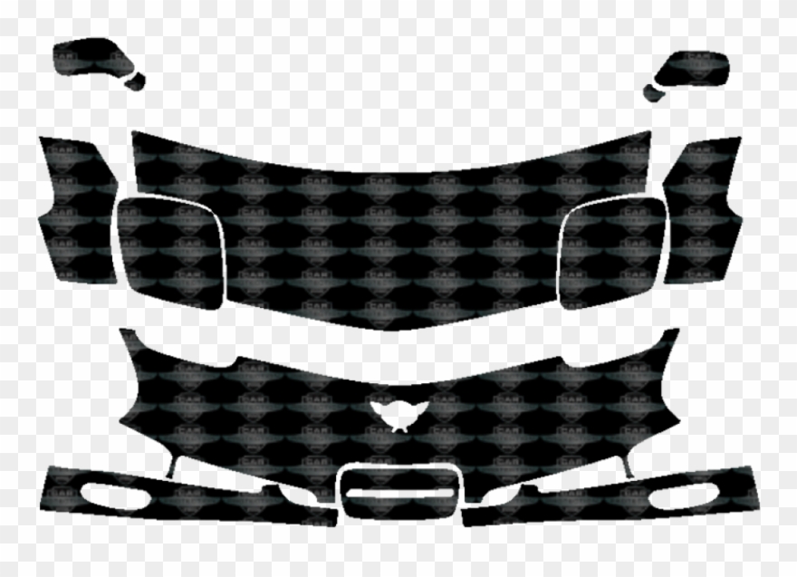 1997-2004 Chevrolet Corvette Base 3m Clear Bra Deluxe Clipart
