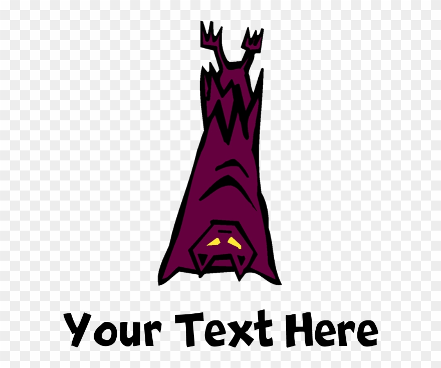 Bat Hanging Upside Down Hoodie Clipart