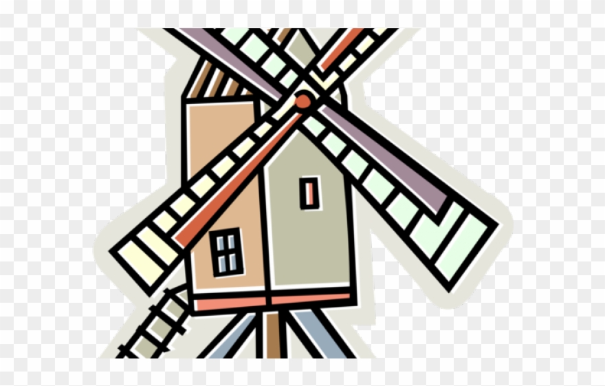 Netherlands Clipart Energy Windmill - Png Download