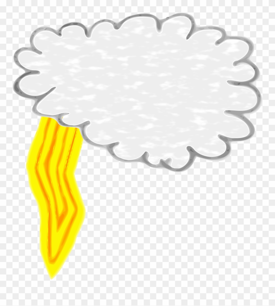 Thunder And Lightning Cartoon Clipart - Png Download