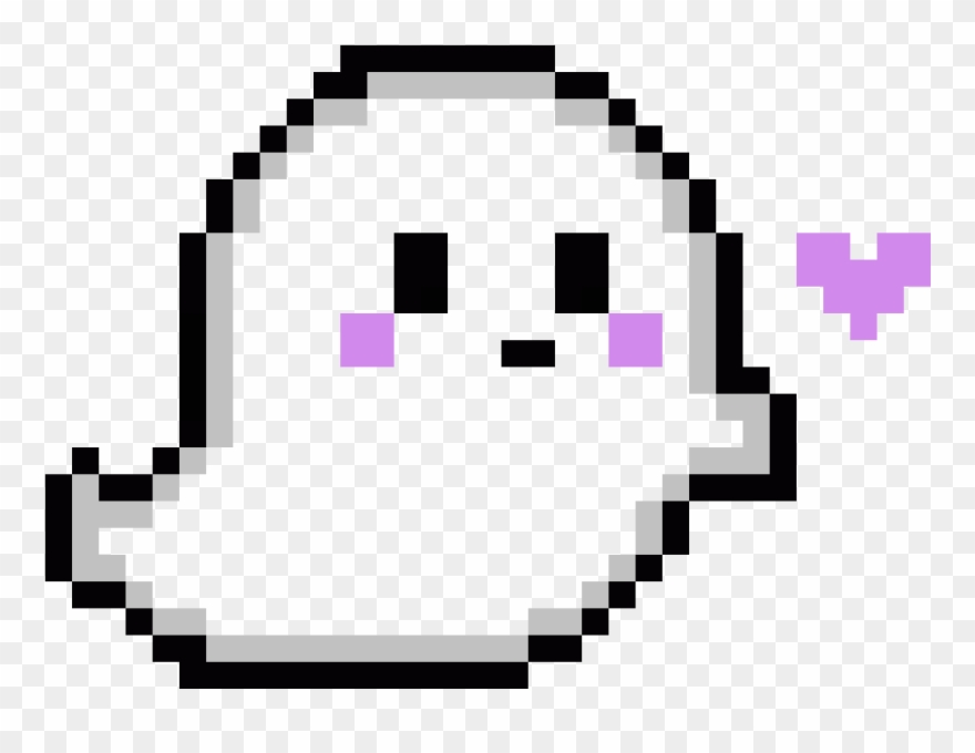 Cute Ghost Pixel Art , Png Download Clipart