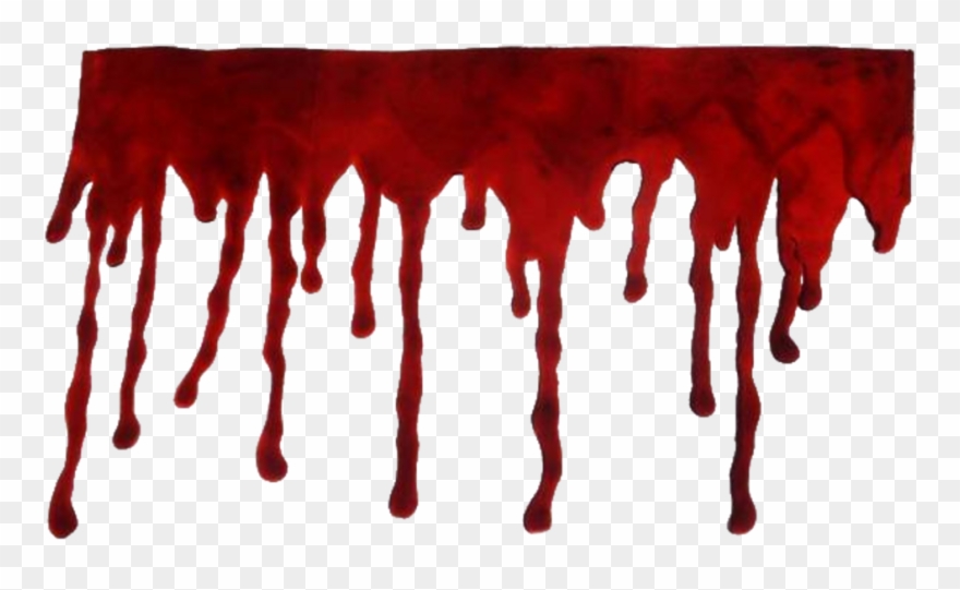 Dripping Transparent Red Blood Clipart